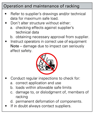 Example of supplier’s operating instruction sign