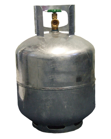 9kg galvanised gas cylinder